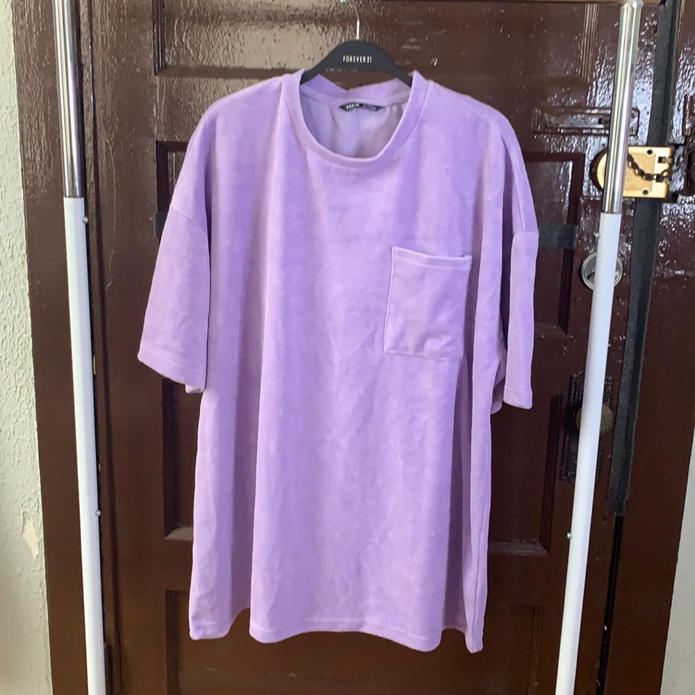 Men’s Oversized Velvet Tee